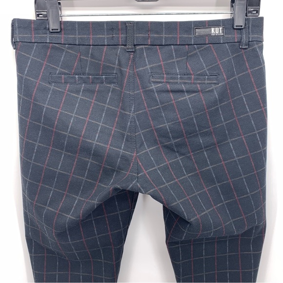 Kut From the Kloth Mia Ankle Skinny Plaid Pants Size 6 - Picture 7 of 8